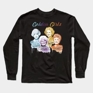 Vintage Color Golden Girls Long Sleeve T-Shirt